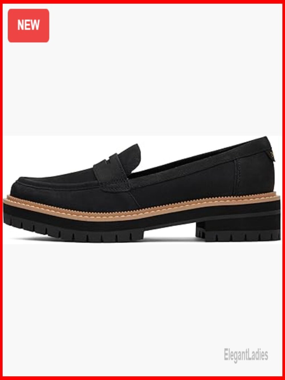 Leather Slip-On Loafers with Traction Sole, Women's Casual Shoes